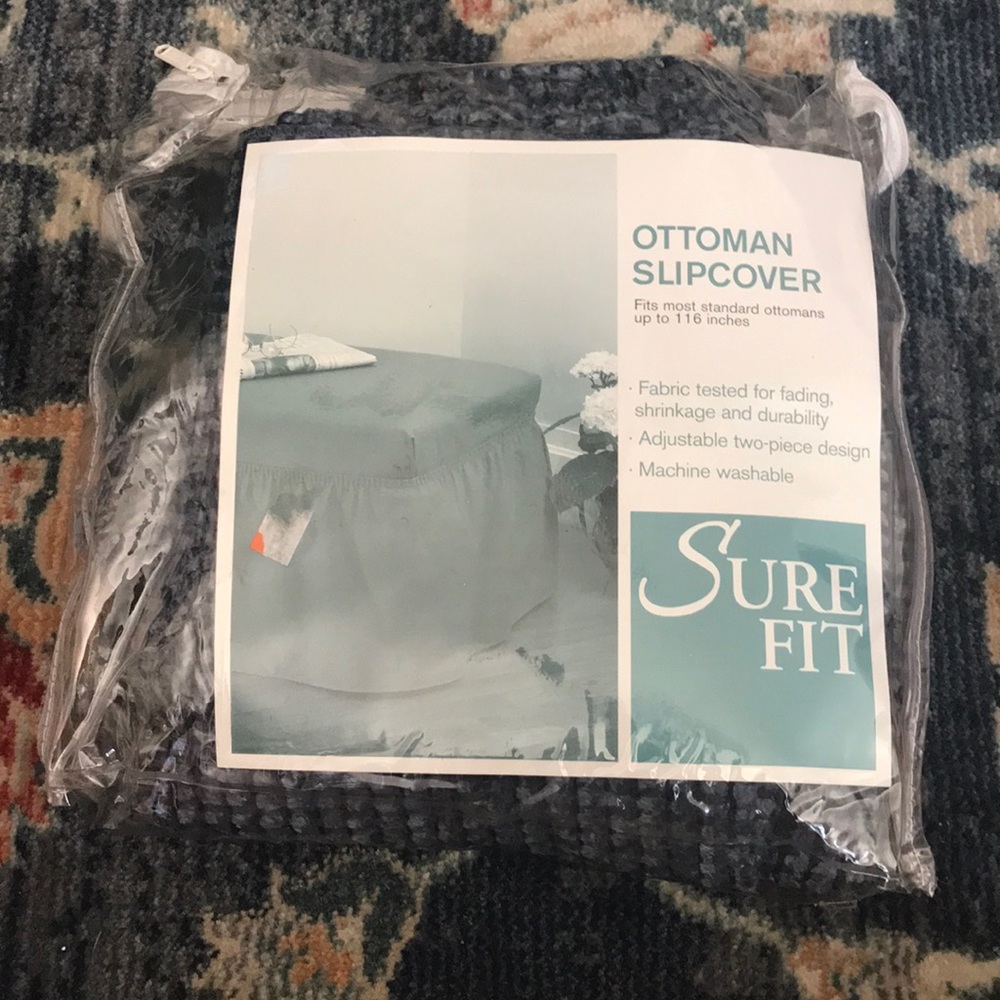 Sure Fit Knitted Ottoman Slipcover